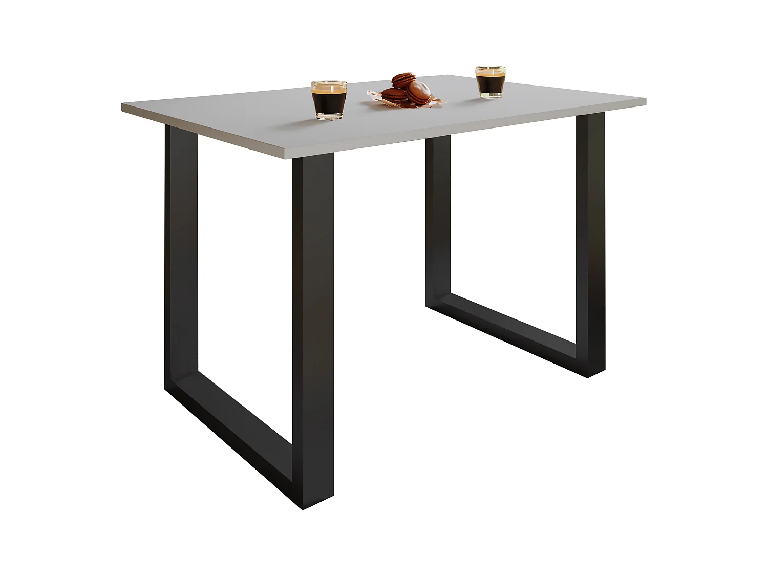 Dining table Xona Black / Gray H. 76 x W. 140 x D. 80 cm