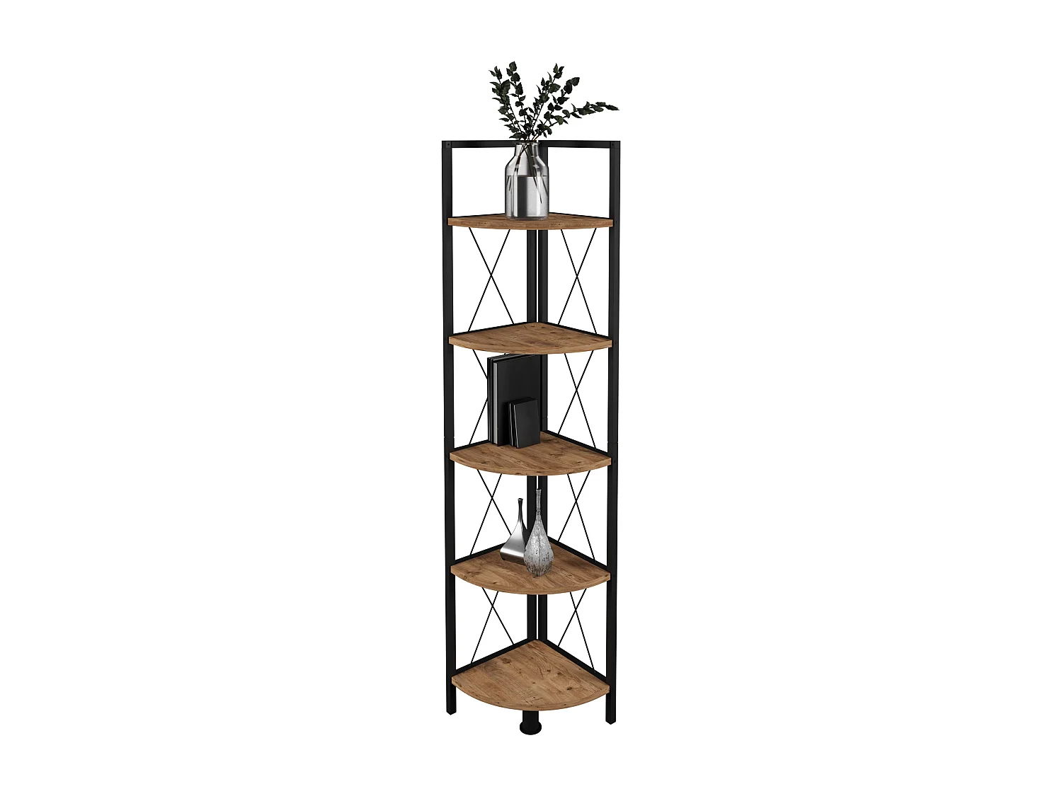 Stand Rack Insasi Honey oak H. 160 x W. 34 x D. 34 cm