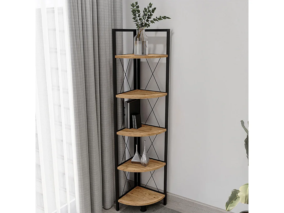 Stand Rack Insasi Honey oak H. 160 x W. 34 x D. 34 cm