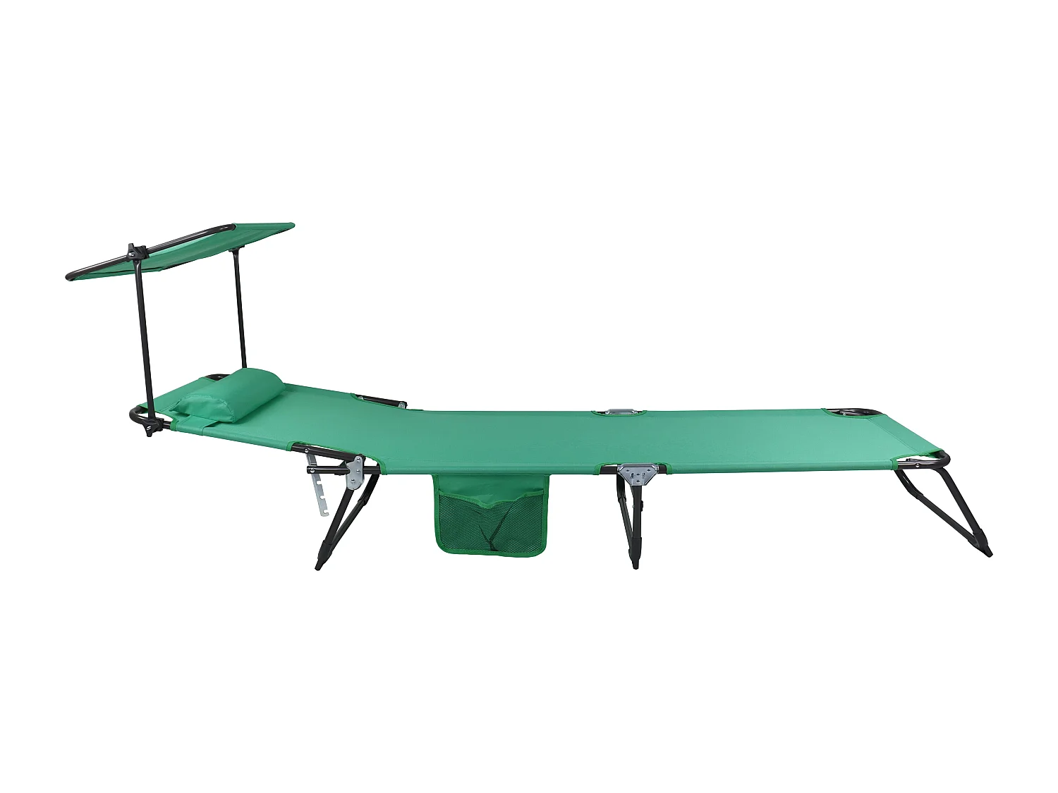 Sun lounger Bindox Green L. 185 x H. 24 x W. 55 cm