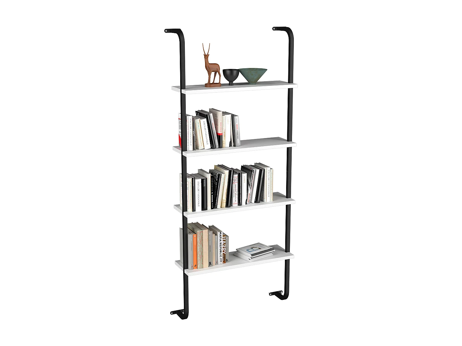 Wall Rack Insasi White H. 150 x W. 64 x D. 20 cm