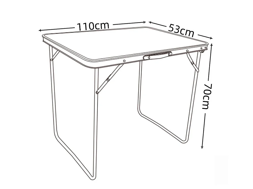 Tavolo da campeggio pieghevole tavolo da giardino 110x53