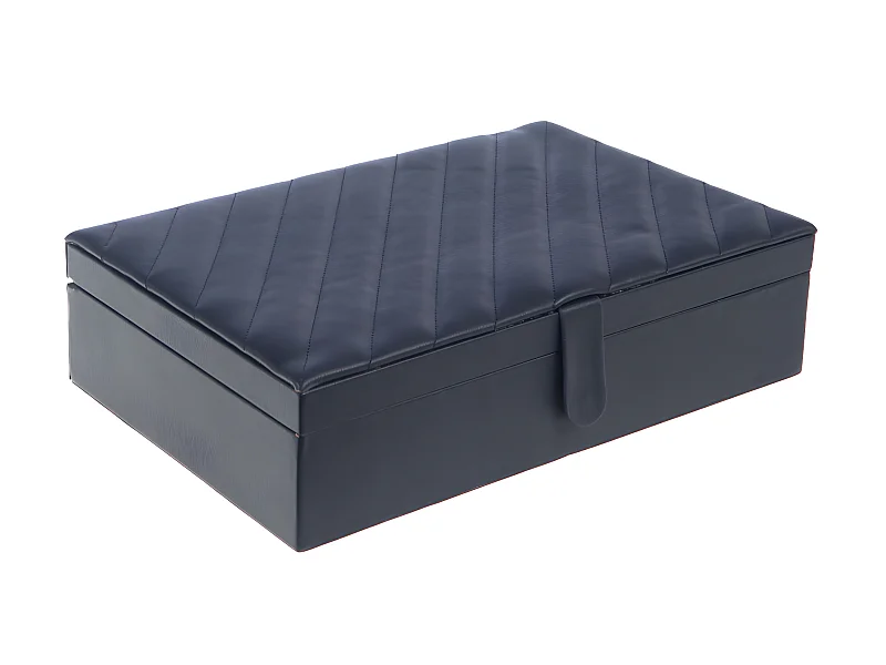 Coffret de rangement 6 montres bleu