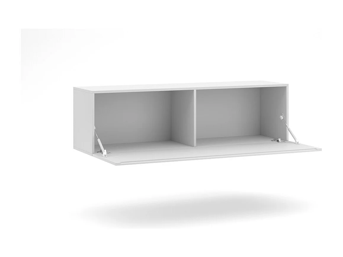 Hängeschrank 140cm Kollektion NEVER in Hochglanz Weiß