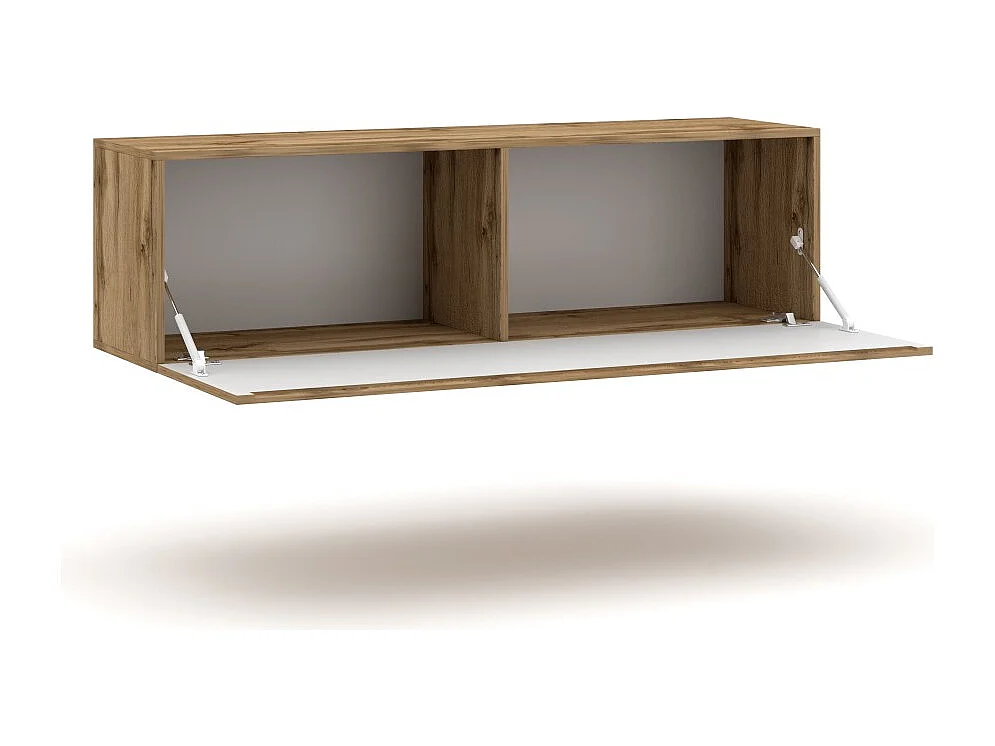 Zwevend TV-meubel uit de NEVER-collectie, wotan eiken, 140cm