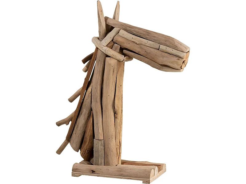 Sculpture cheval Lyons en Bois