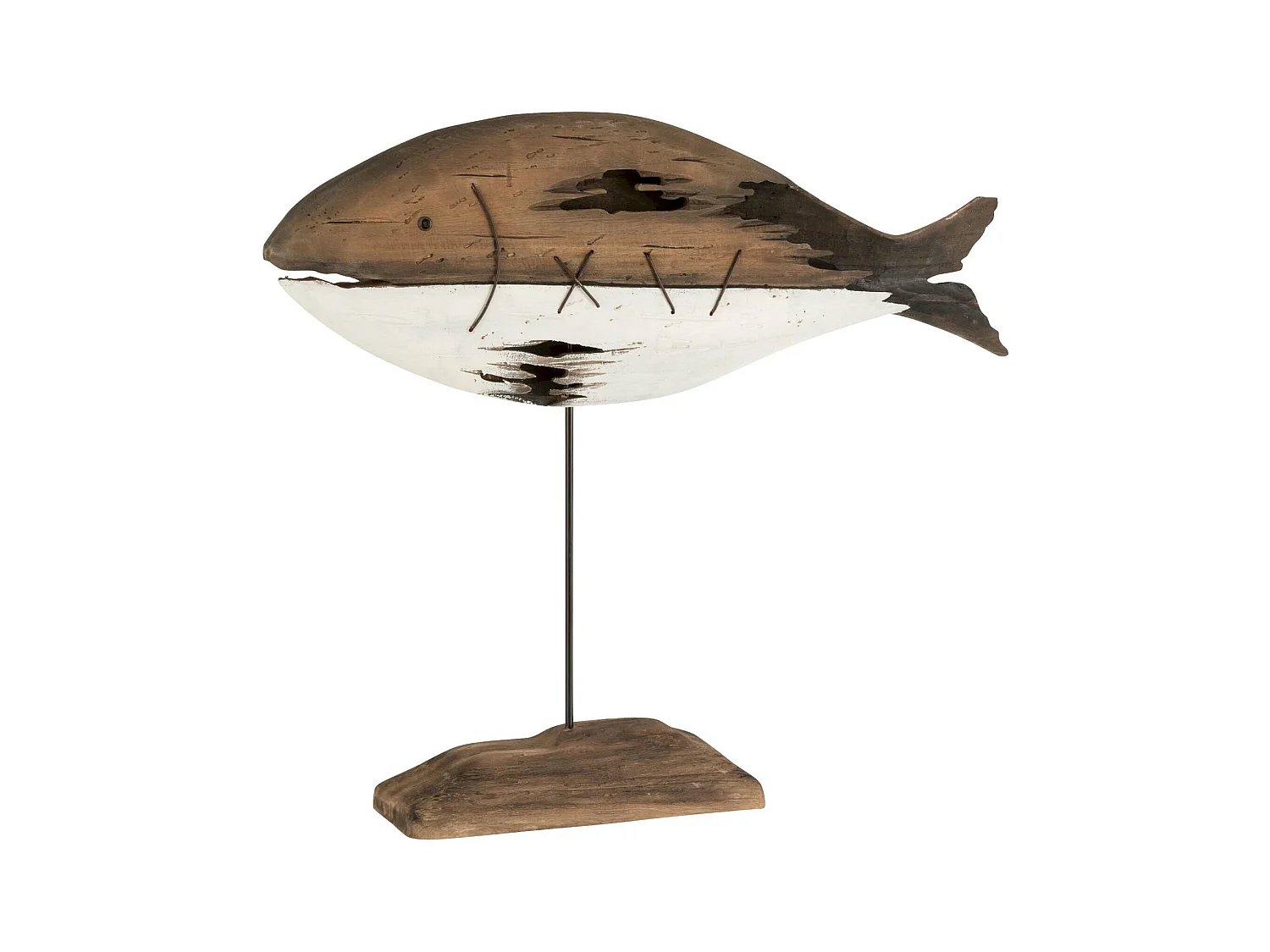 Sculpture poisson Fish Conway en Bois