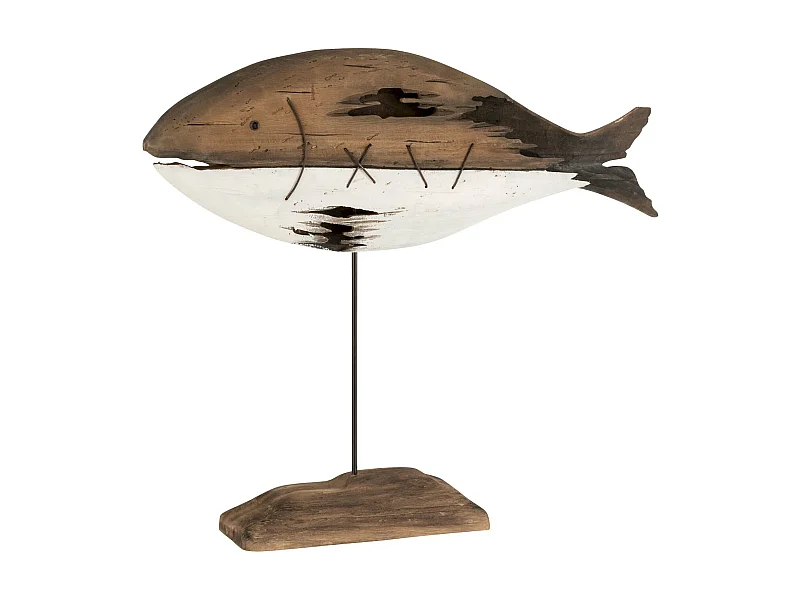 Sculpture poisson Fish Conway en Bois