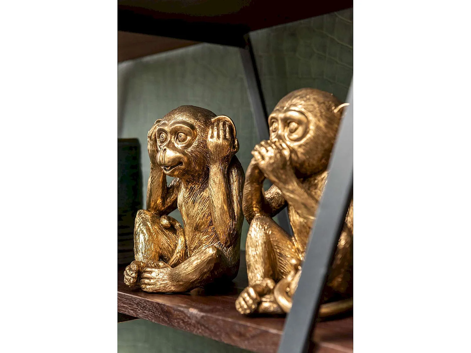 Lot de 3 singes Bryant en Résine