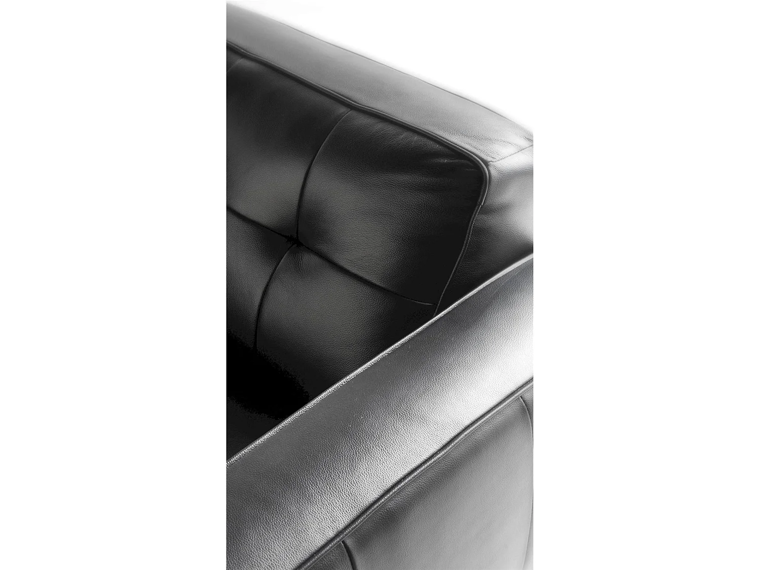 Canapé 3 places en cuir pieds bois massif de frêne