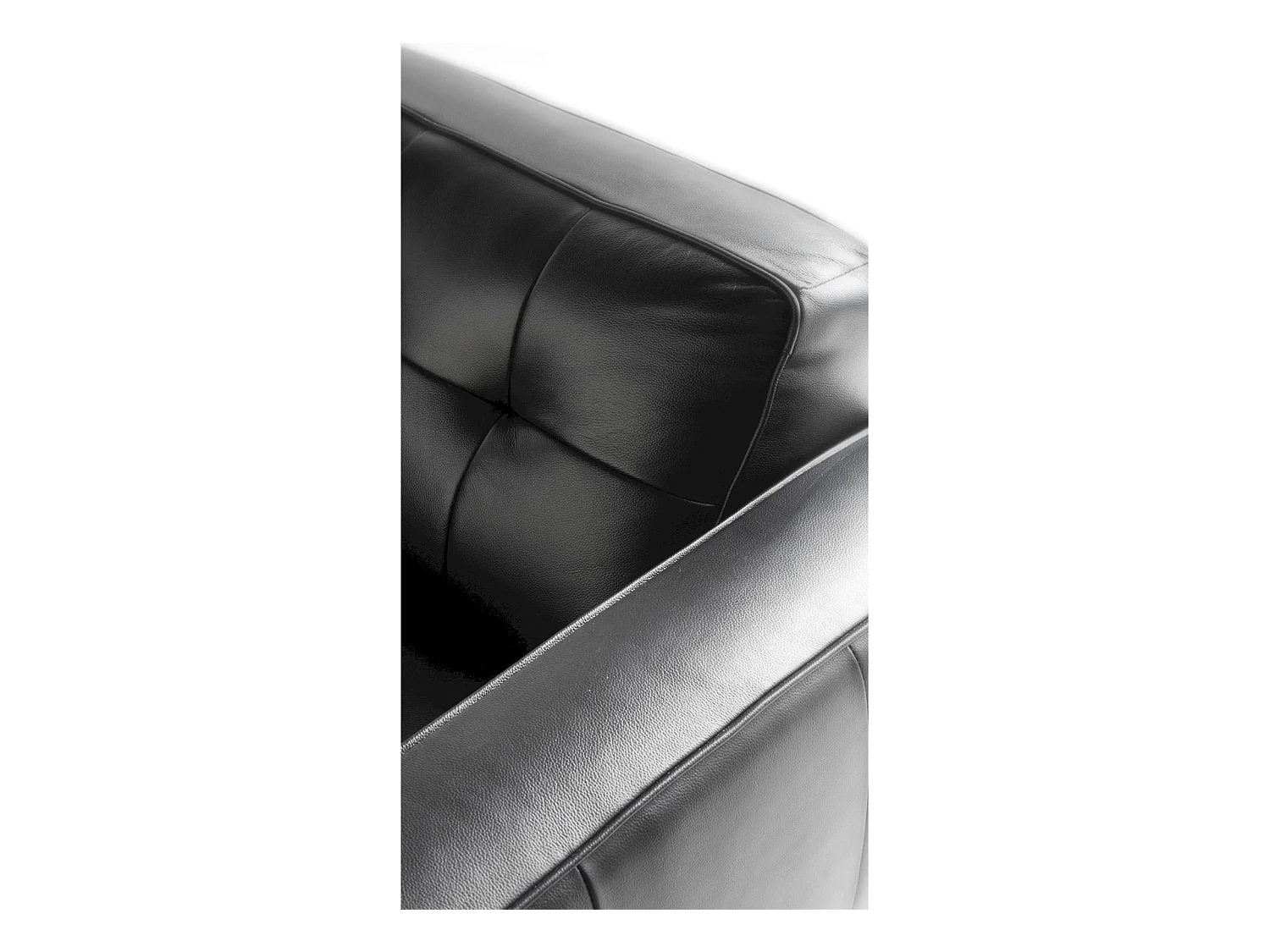 Canapé 2 places cuir pieds bois massif de frêne