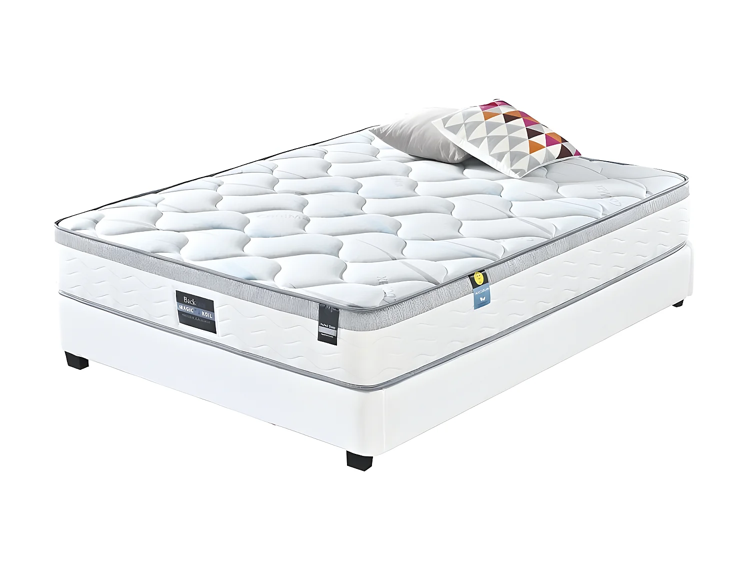 Lit Complet Capitole + Matelas Romance 160 Blanc