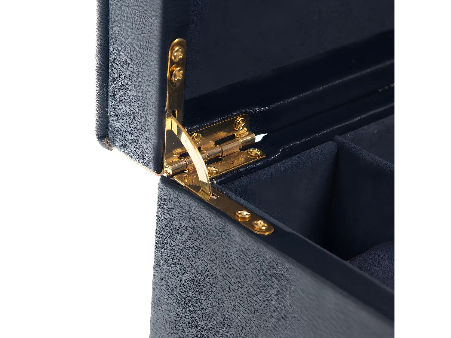 Coffret de rangement 3 montres bleu