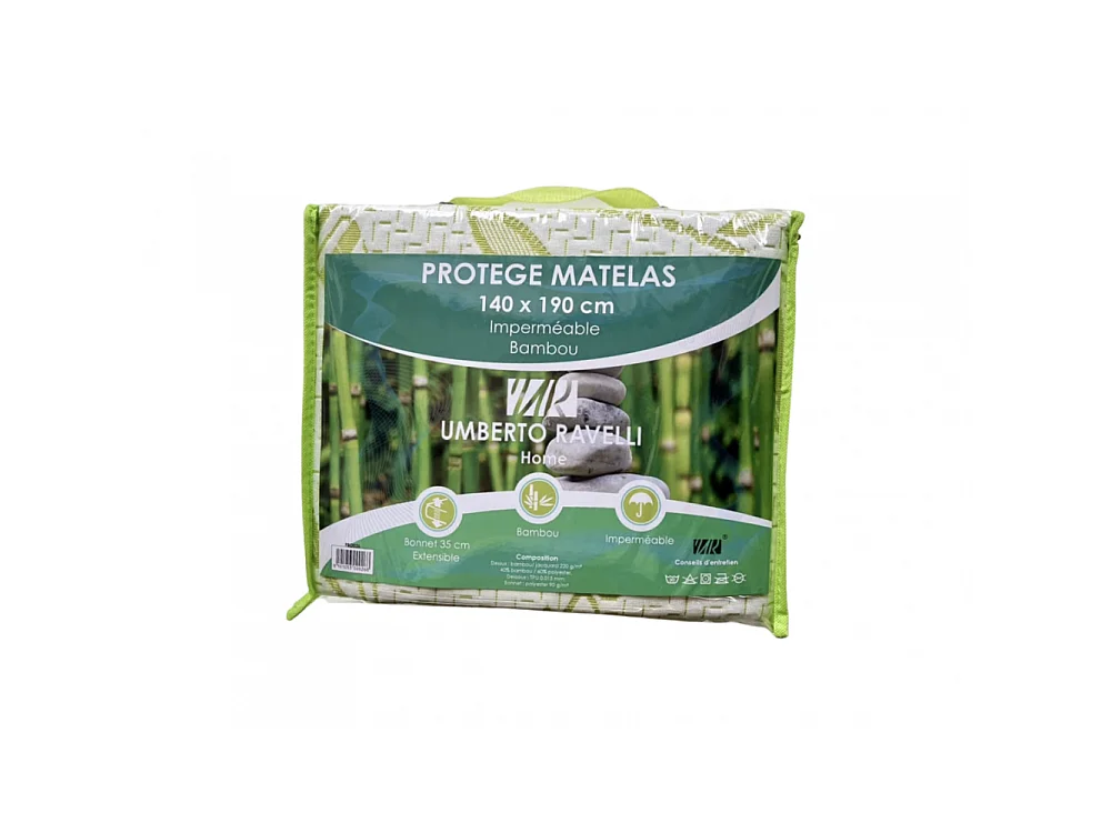 Protège Matelas Umberto Ravelli - Bambou Imperméable