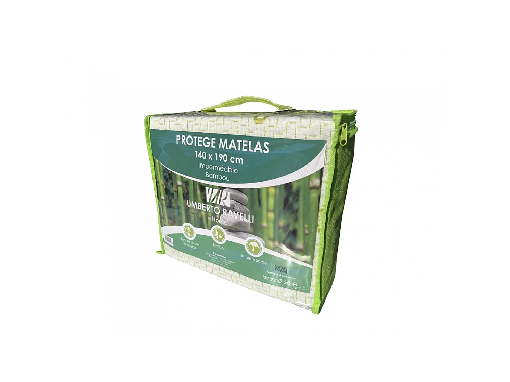 Protège Matelas Umberto Ravelli - Bambou Imperméable