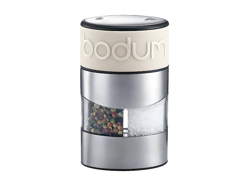 Moulin à sel et poivre combiné manuel beige