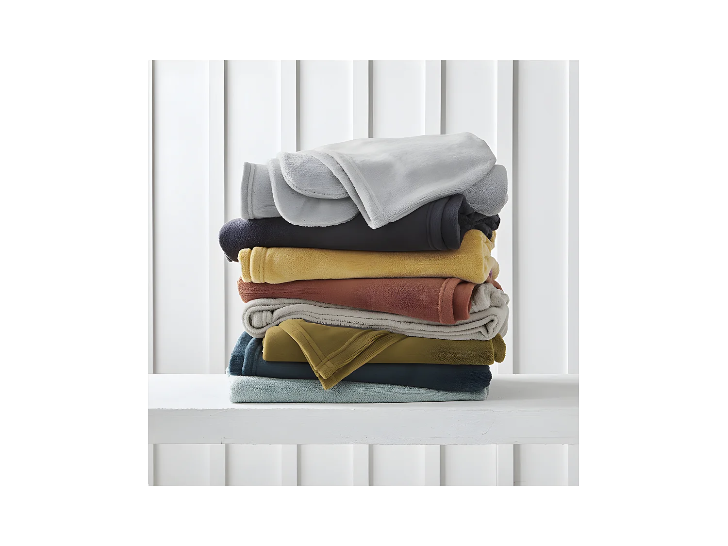 Fleece deken met mouwen en capuchon, staalkleur, 165 x 115 cm