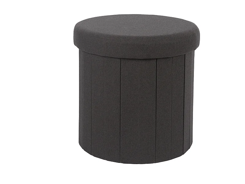 Coffre Pouf Pliable Noir Pills Noir