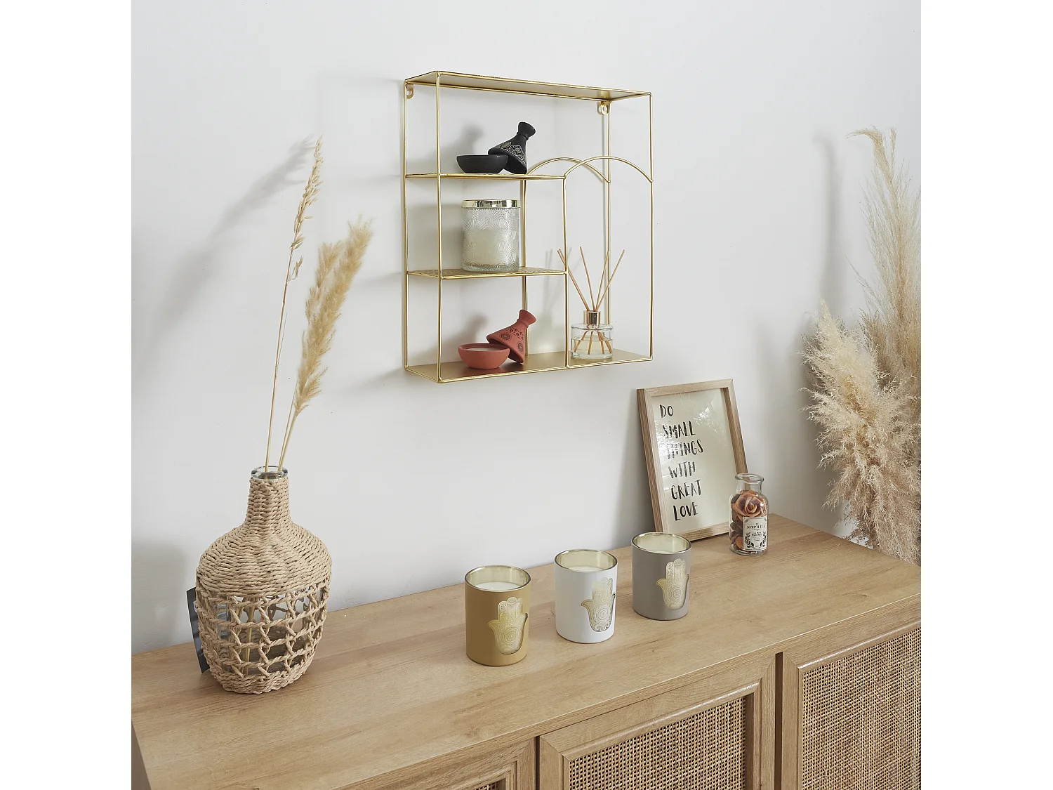 Etagere Deco Martele Alia Jaune