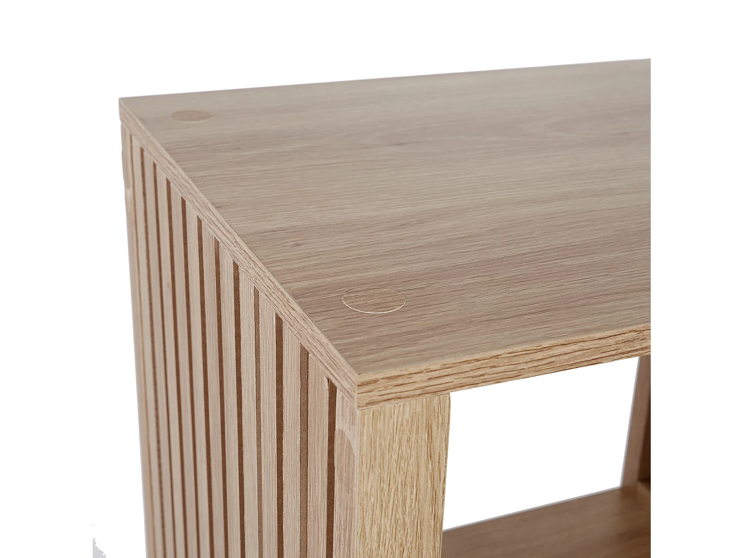 Mueble Modular de Diseño Klaus 3 Compartimentos Marrón 99cm en Madera y Paneles