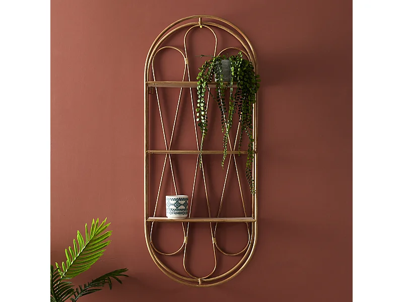 Étagère Murale Déco "Java" 96cm Naturel