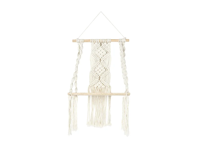 Etagere L30cm Deco Boho Beige, Marron