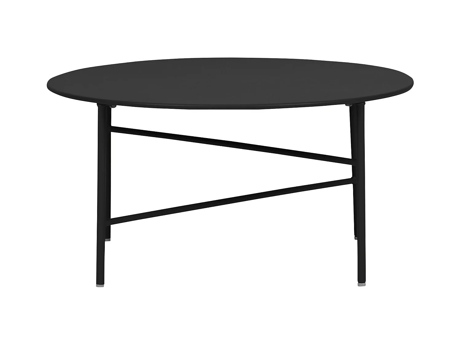 Penny tuintafel Ø 70 cm. H 35 cm, zwart.