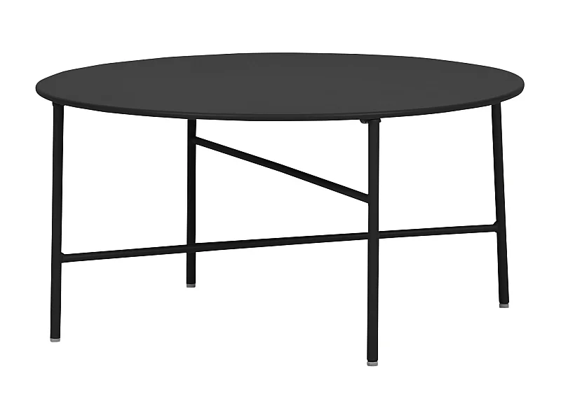 Tavolo da giardino Penny Ø 70 cm. H 35 cm, nero.