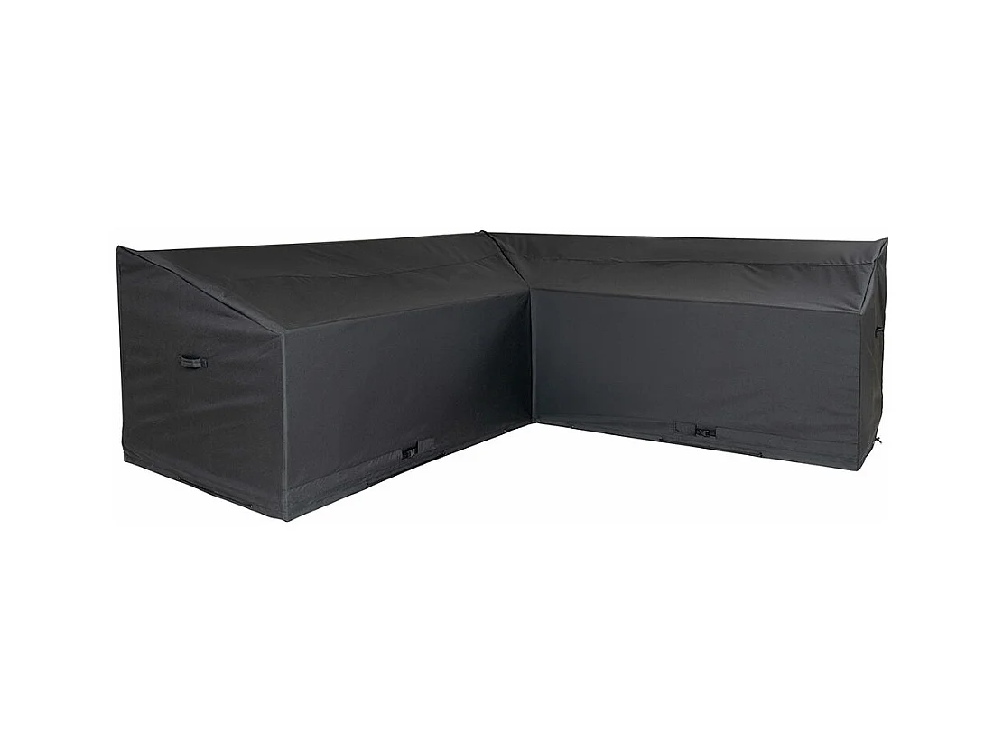 Funda de lujo para muebles de jardín de color negro.