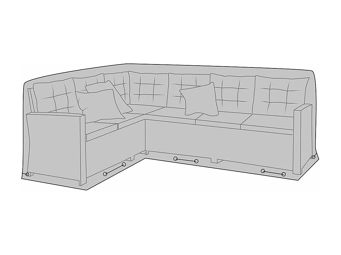 Luksus enrobage meubles de patio noir.