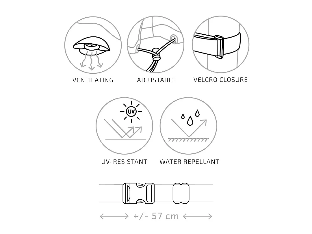 Luksus hoes tuinmeubelen zwart.