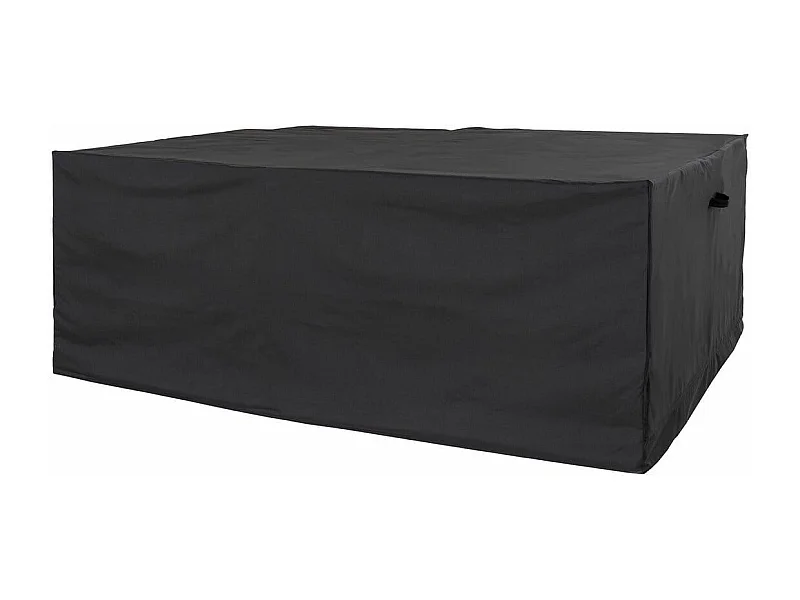 Housse table et 6 chaises 210g/m² polyester 600D enduit PU hydrofuge noir