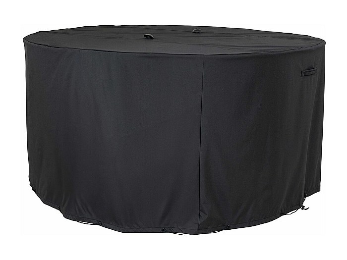 SUNCREAT Copertura Per Sedia A Uovo Da Giardino - Impermeabile, Con Cerniera E Corde Elastiche, Dimensioni 114x60x140 Cm, Nero - 3