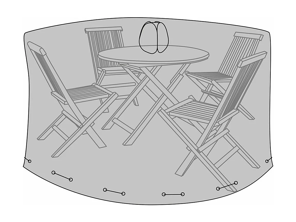 Luksus hoes tuinmeubelen zwart.