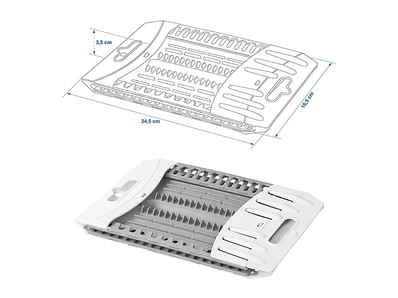 Faltbarer Kunststoff-Abtropfkorb für Camping und Reisen