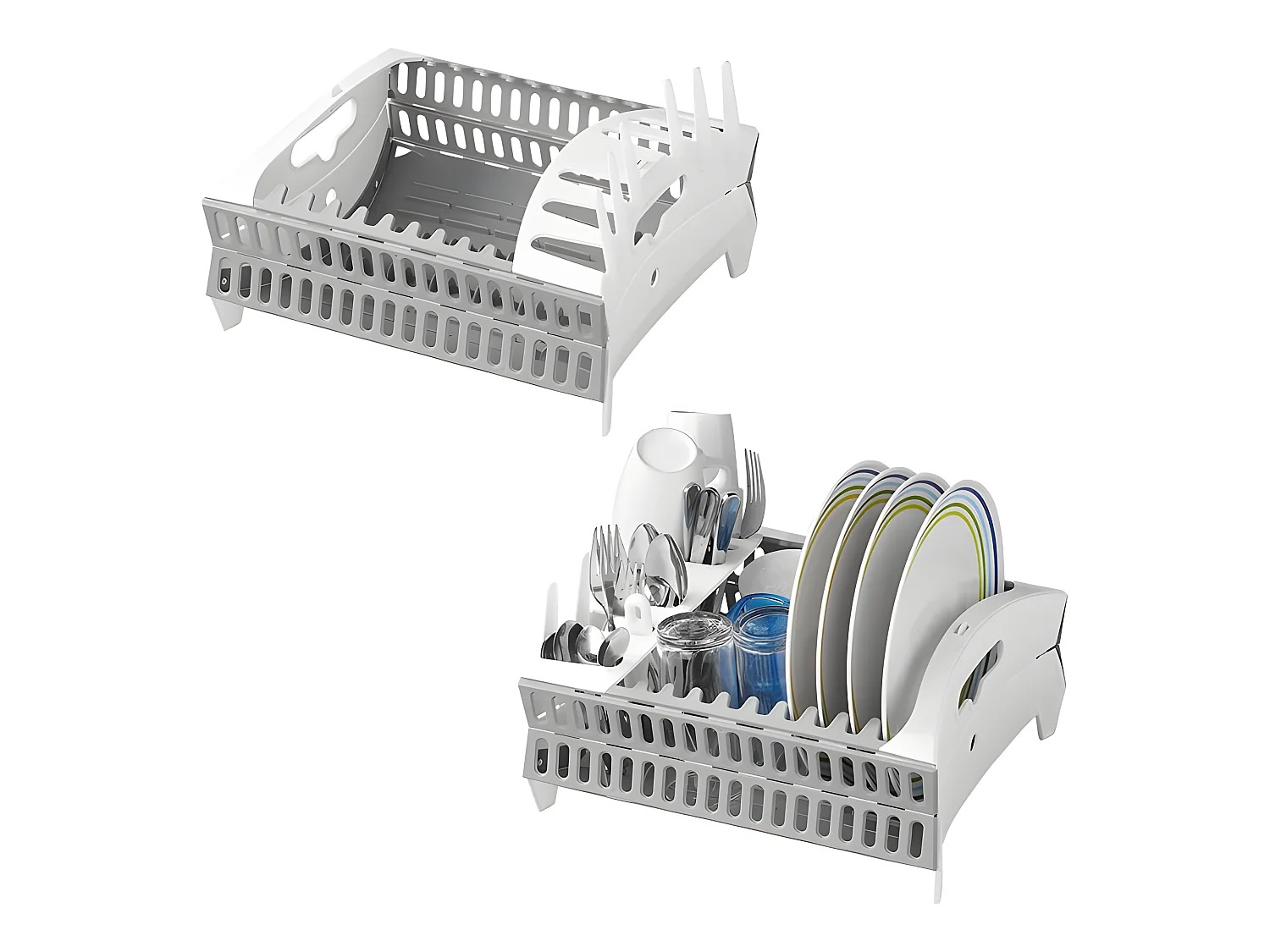 Faltbarer Kunststoff-Abtropfkorb für Camping und Reisen