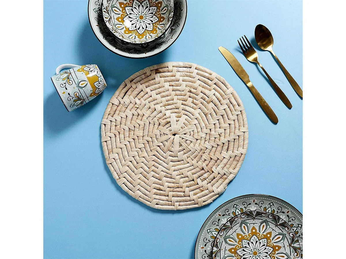 Set de Table Déco "Maïs" 34cm Naturel