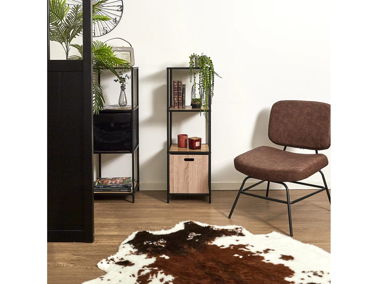 Cube De Rangement 30x30cm Bois Marron