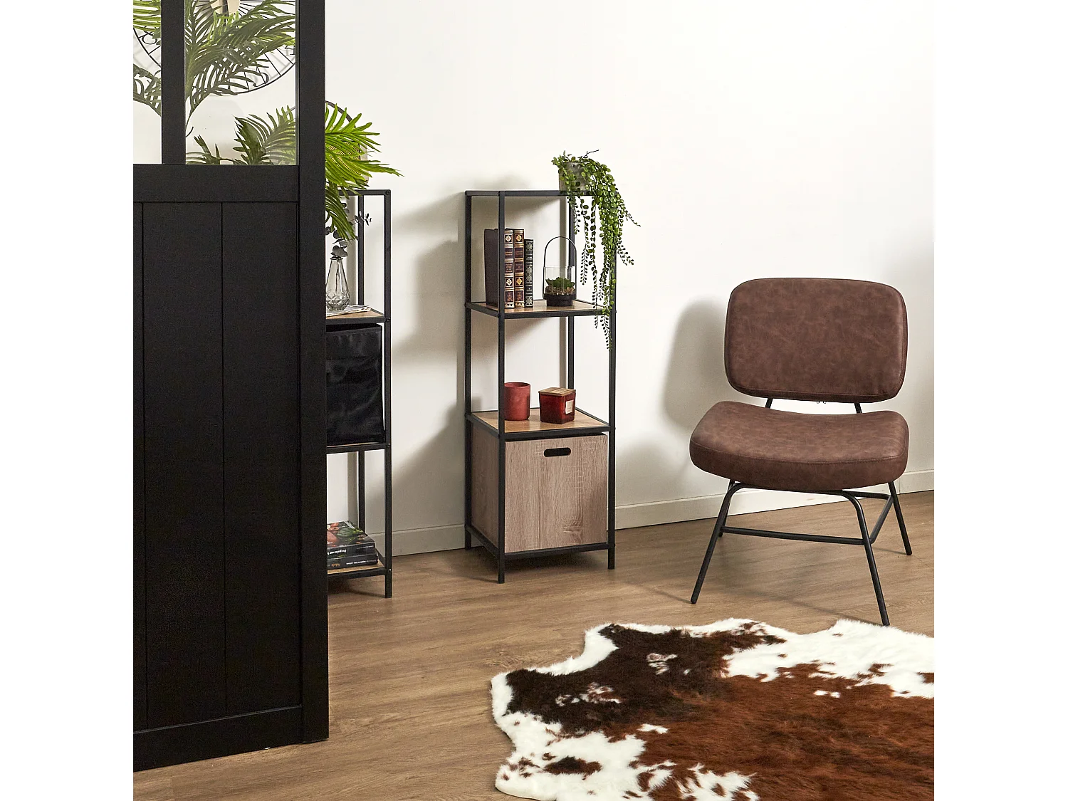 Cube De Rangement 30x30cm Bois Marron