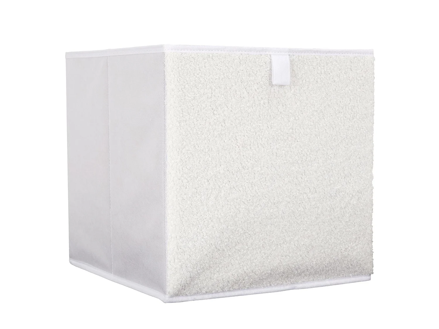 Boîte de Rangement Pliable "Bouclette" 30x30cm Beige