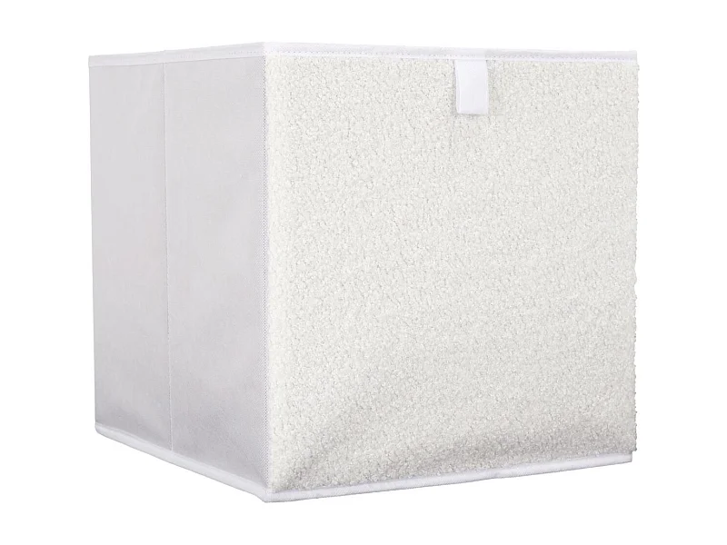 Boîte de Rangement Pliable "Bouclette" 30x30cm Beige