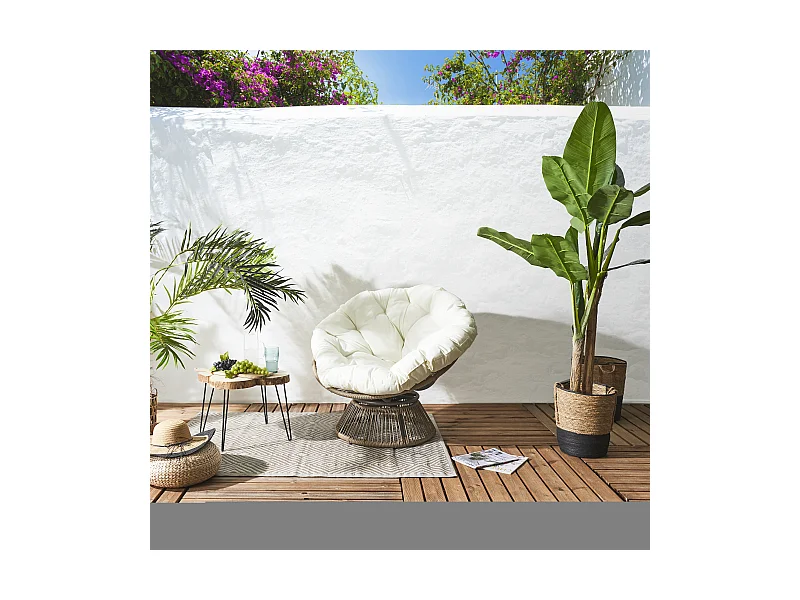 Fauteuil Cancun Filaire Beige