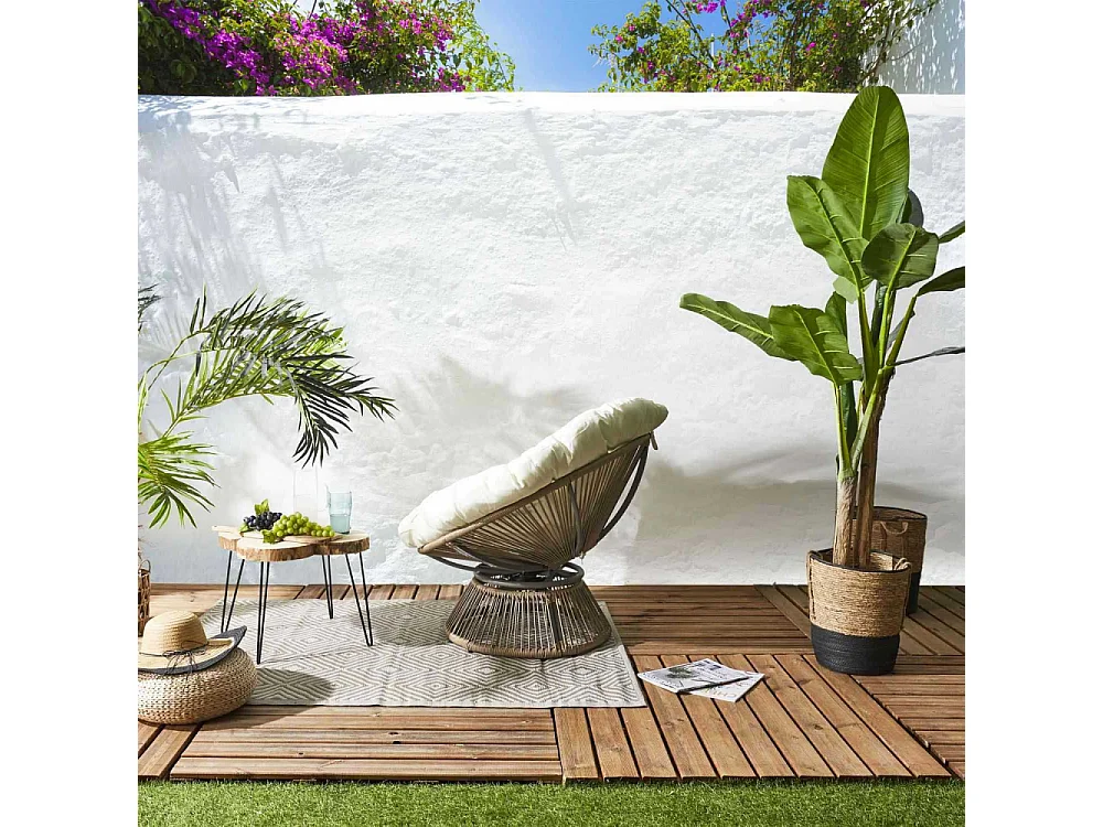 Fauteuil Cancun Filaire Beige