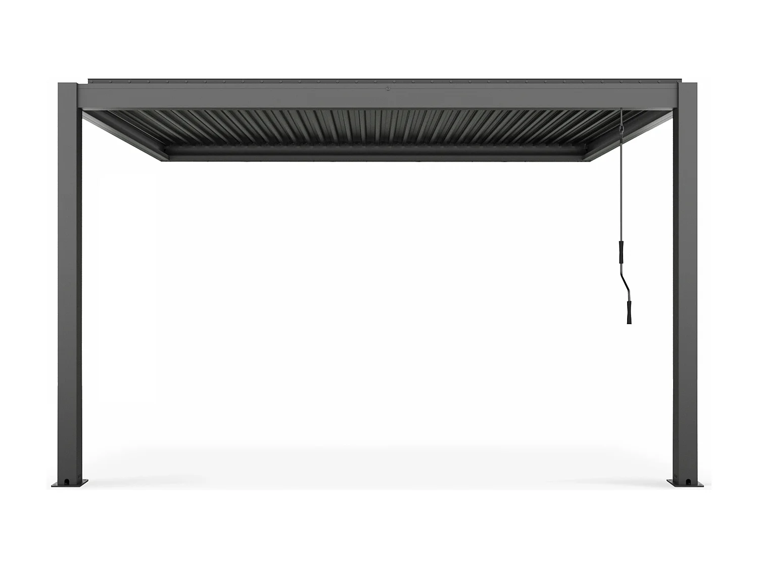 Bioklimatologische pergola 3x4m met zonnescherm van 2,66 x 2,34m