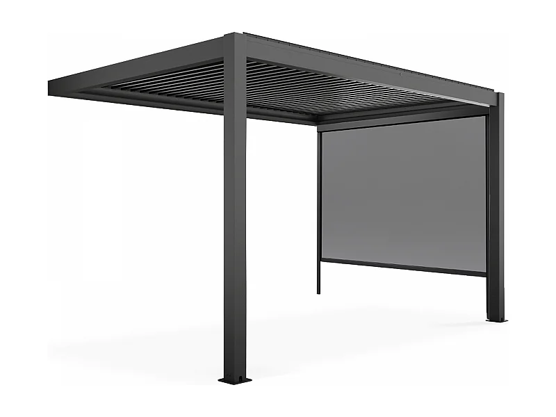 Bioklimatologische pergola 3x4m met zonnescherm van 2,66 x 2,34m