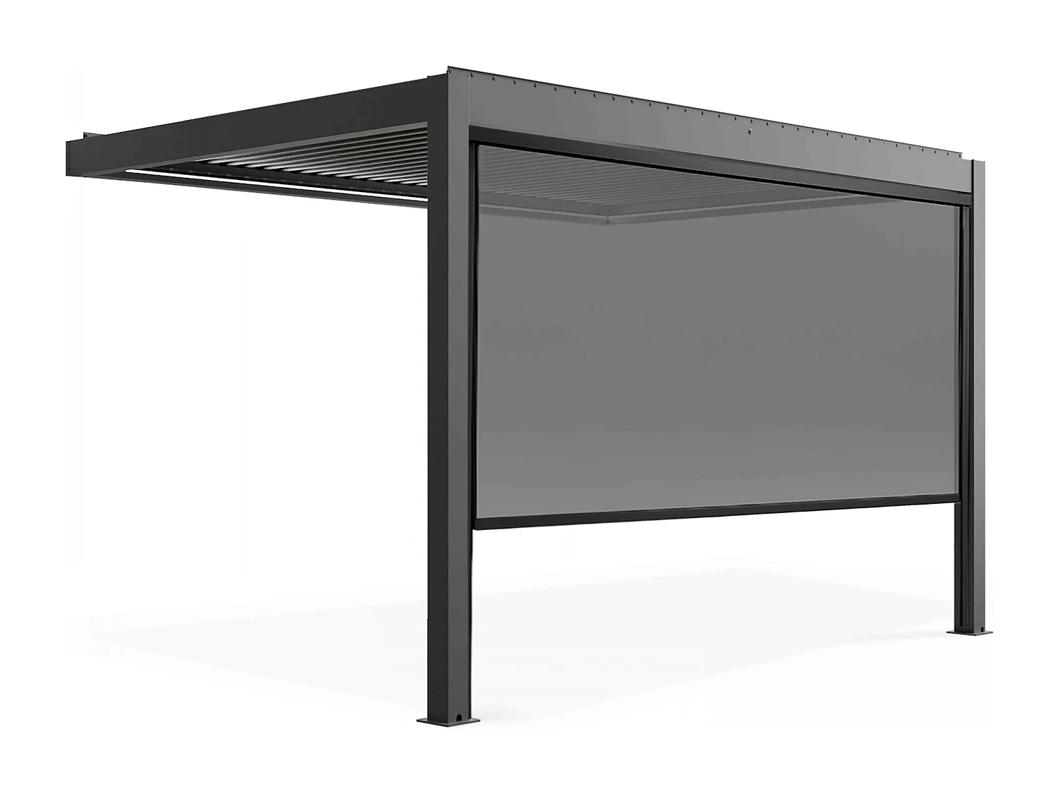 Pergola met verlichting van 3x4m en 1 zonnescherm