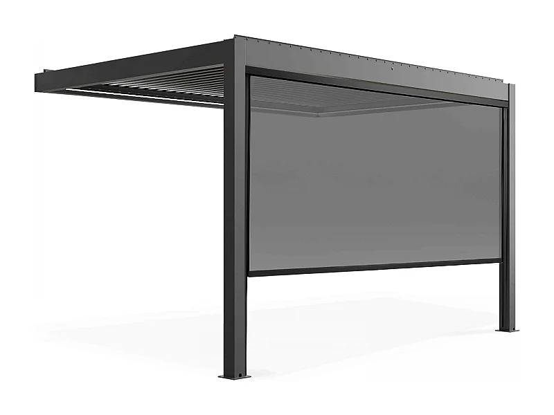 Pergola met verlichting van 3x4m en 1 zonnescherm