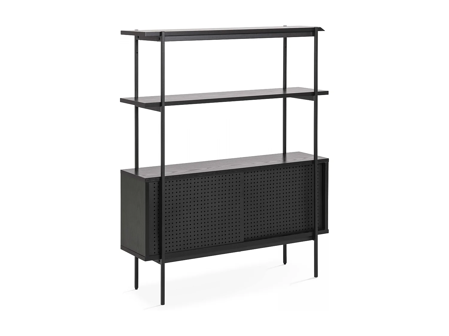 Buffet style industriel noir