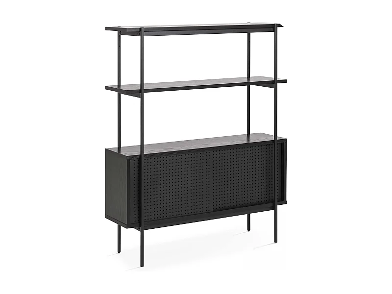 Buffet style industriel noir