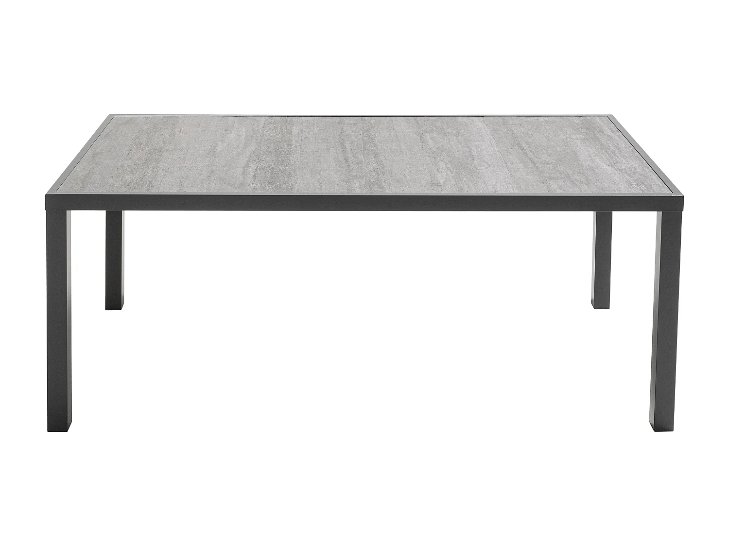 Table de jardin plateau en céramique effet béton  - Tivoli